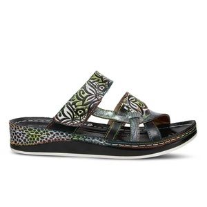 Spring Step L'Artiste Women's Caiman
Slide Sandal Black Multi